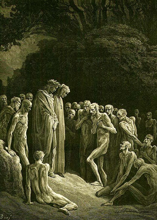 Illustration depicting purgatory